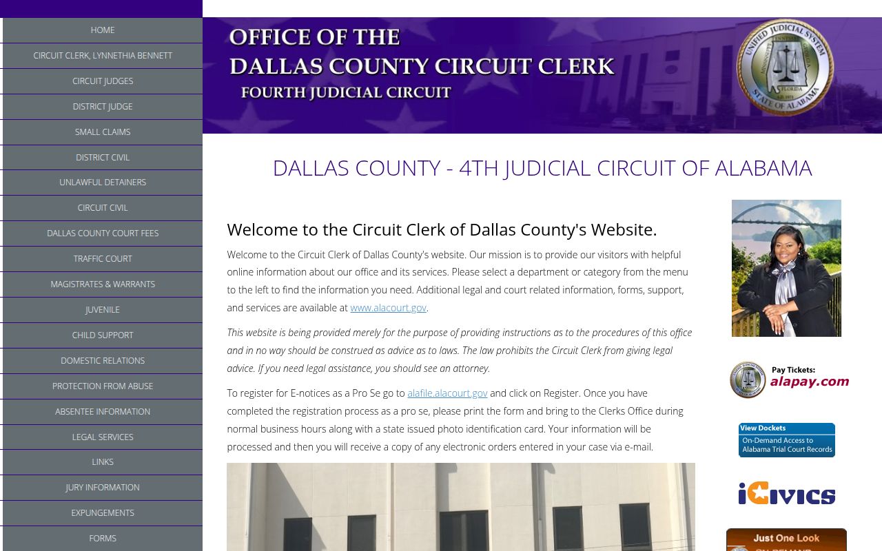 Dallas County Circuit Court in Selma Alabama